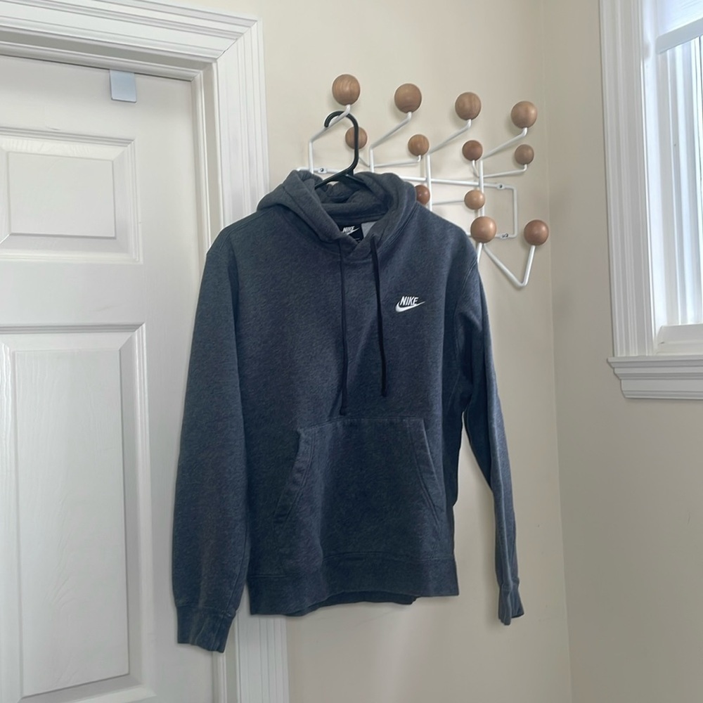 Nike - Vintage 90s Hoodie - Grey - Small